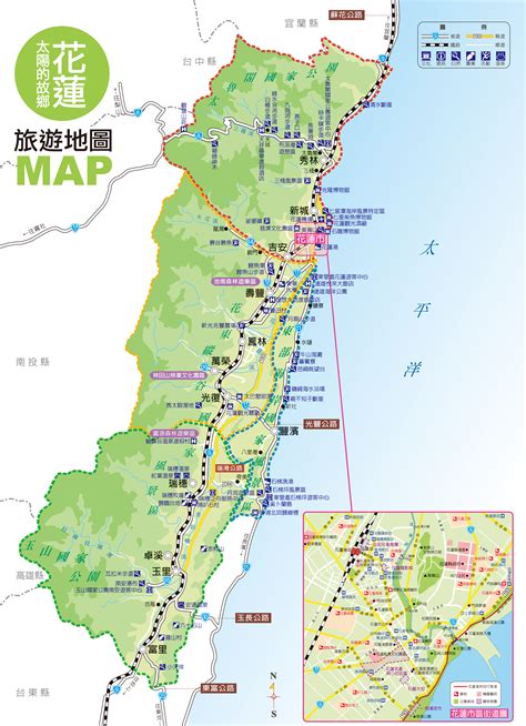 台東 花蓮 地圖